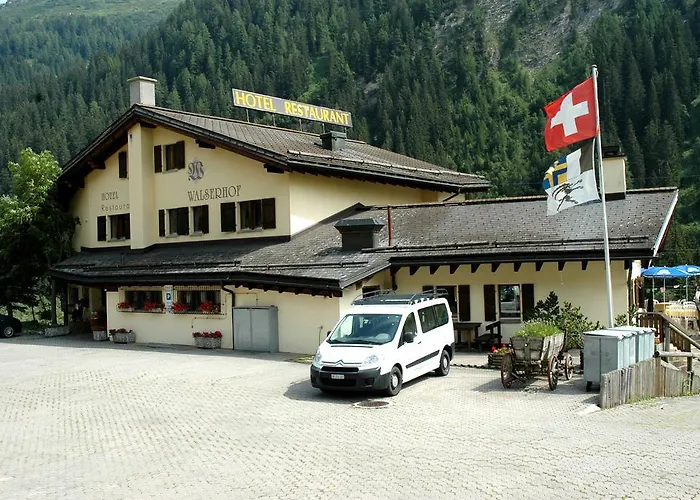 Restaurant Walserhof Szálloda Medels im Rheinwald